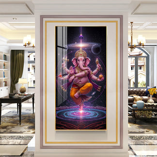 Ganesh Ji Premium Acrylic Glow Light Frame