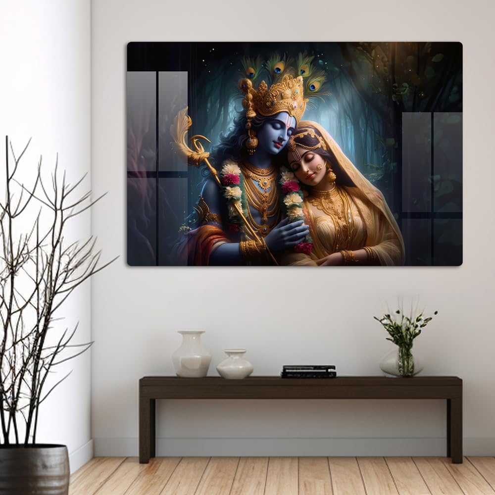 Kanha ji Premium Acrylic Glow Light Frame