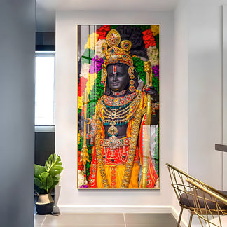 JAI SHREE RAM Premium Acrylic Glow Light Frame