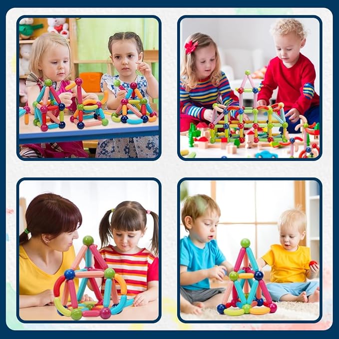 Brainy Kids Magnetic Building Blocks