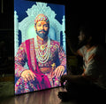 Chhatrapati shivaji maharaj Premium Acrylic Glow Light Frame