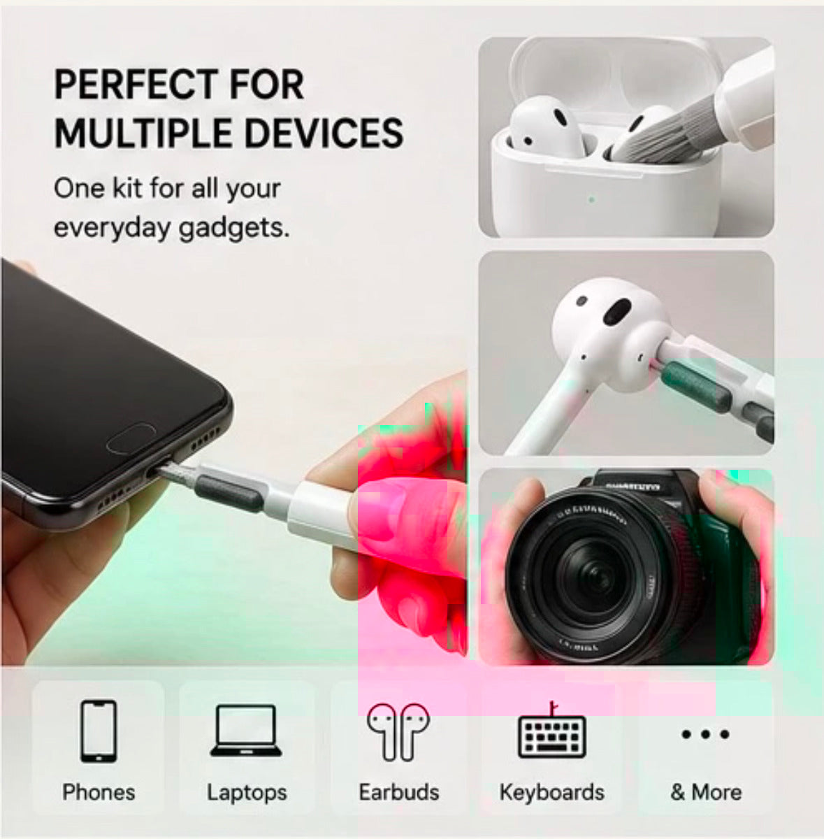 🧼 20-in-1 Ultimate Gadget Cleaning Kit – Clean, Care & Protect Your Devices ✨