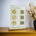 3 QR Digital Frosted Colour Standee