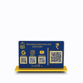 3-in-1 Blue Colour QR Standee with Payment QR