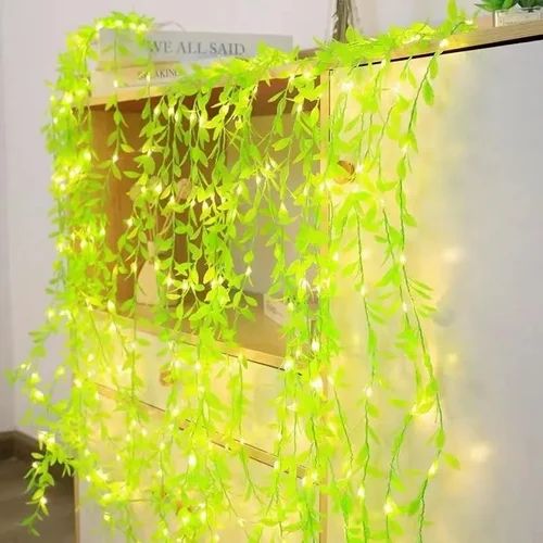 🌿Leaves Garland Curtain Lights | Warm White | Diwali Decoration