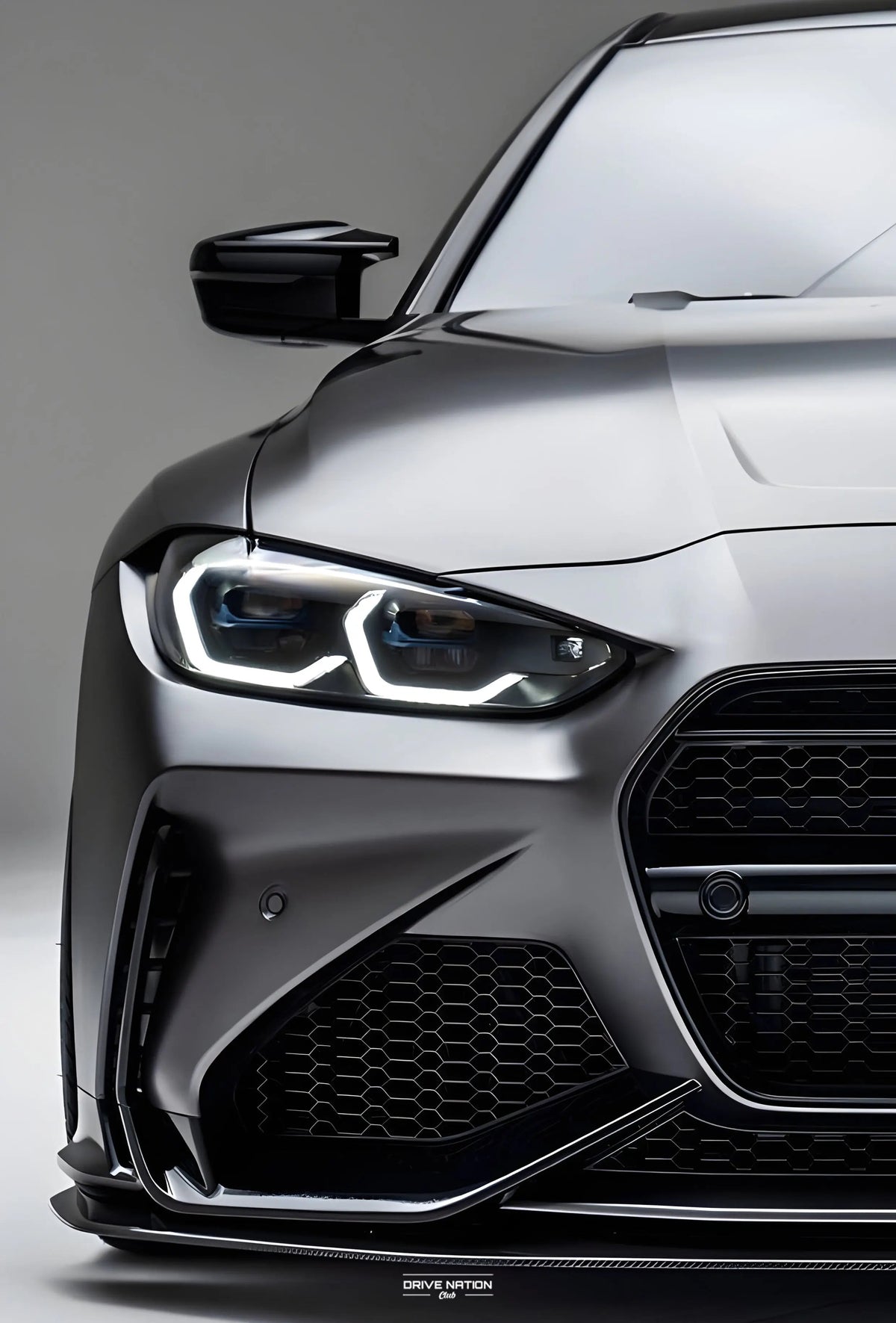 BMW M4 G82 NEON Poster (white LED) - Essential Series