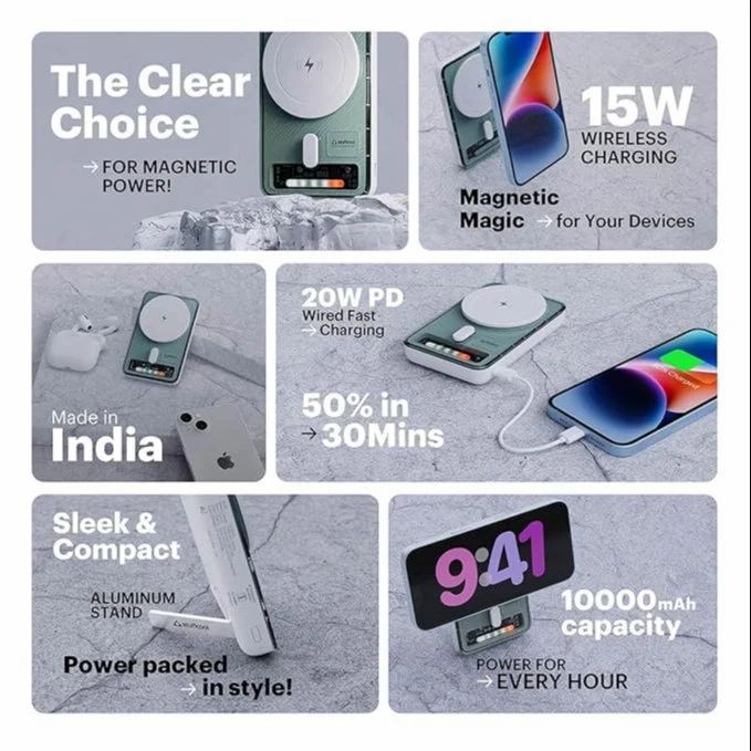 Stuffcool Lucid Plus Magsafe Power Bank