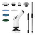 EaseMate Scrubber X1, Electric Spin Scrubber w/ 5 Adjustable Speeds, Cleaning Brush Scrubber for Home, 400RPM/min, 120 min Run Time, 8 Replaceable Brush Heads for Bathroom, Floor Tiles (White)